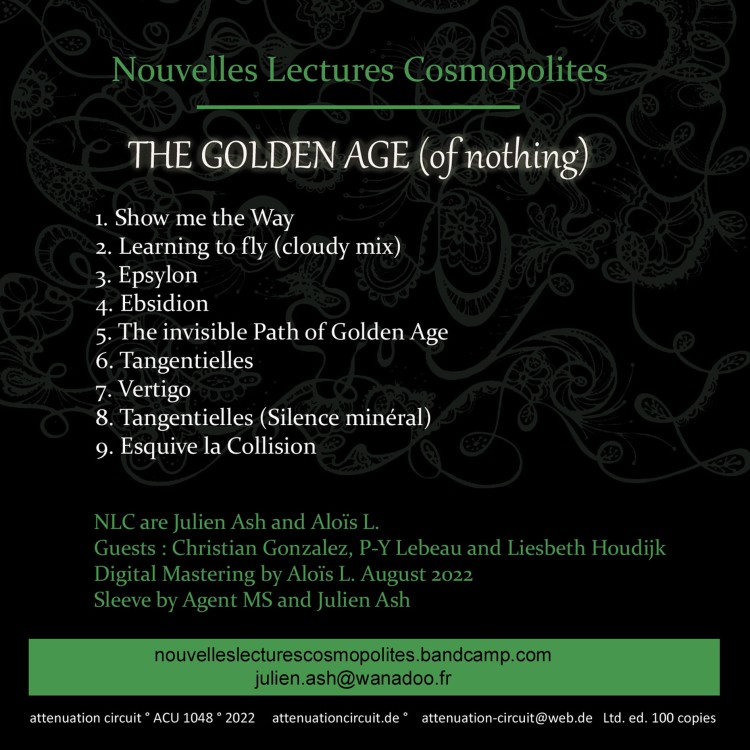 NLC THE GOLDEN AGE (of nothing) cover back